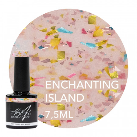 Enchanting Island TINY Rubber Base & Build Gel LIMITED EDITION Abstract