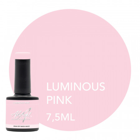 Luminous Pink TINY Rubber Base & Build Gel Abstract