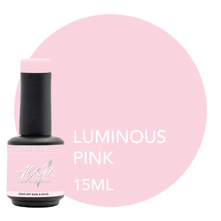 Luminous Pink Rubber Base & Build Gel Abstract