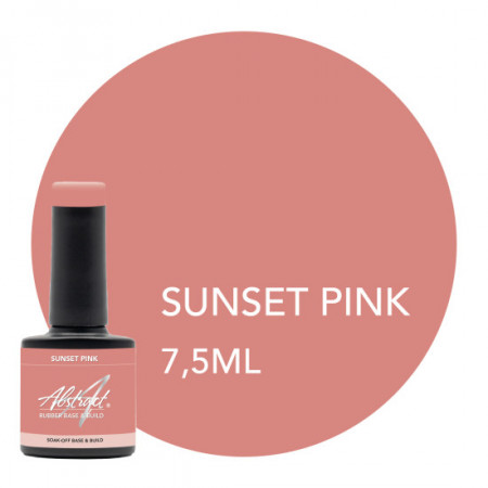 Sunset Pink TINY Rubber Base & Build Gel Abstract