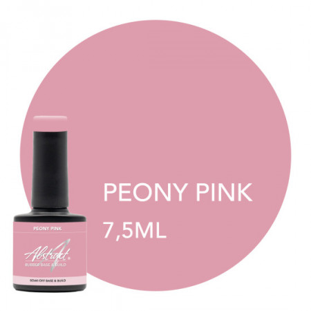 Peony Pink TINY Rubber Base & Build Gel Abstract